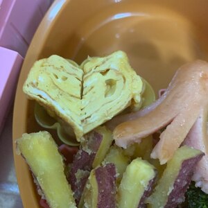 お弁当にも♡甘くて可愛いハート卵焼き♡